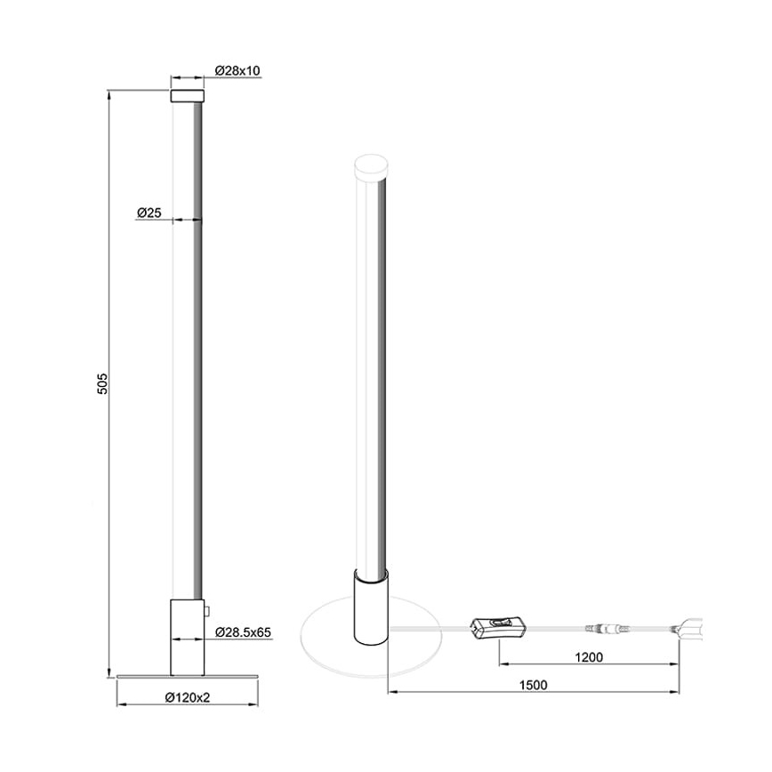 Reality - LED Stmievateľná stolná lampa SMARAGD LED/6W/230V 3000-6000K Wi-Fi