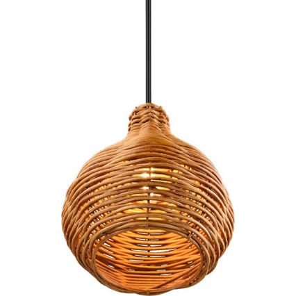 Reality - Luster na lanku SPROUT 1xE14/40W/230V hnedá/ratan