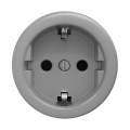 Reblig - Retro domová zásuvka bez rámčeka SCHUKO 230V/16A sivá
