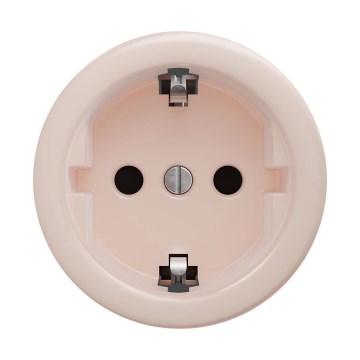 Reblig - Retro domová zásuvka bez rámčeka SCHUKO 230V/16A staroružová