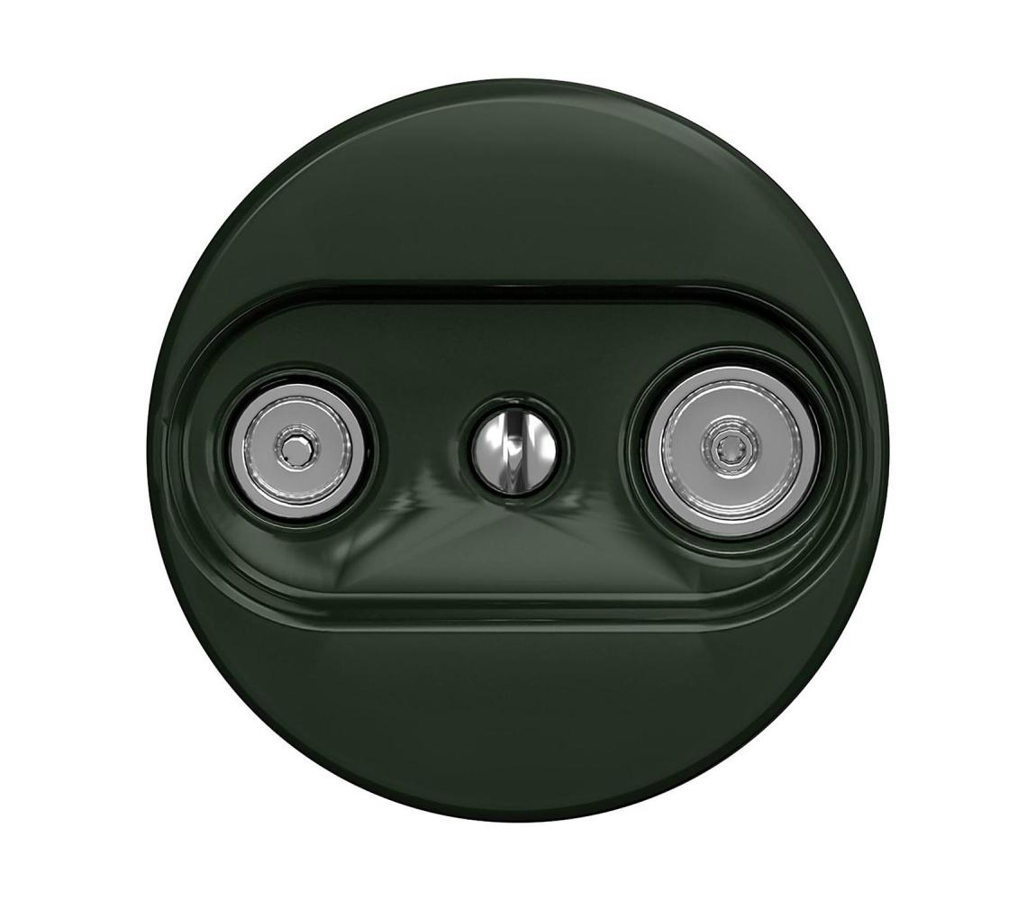 Reblig - Retro účastnícka zásuvka TV+R (koncová) bez rámčeka, zelená Z/TV/K