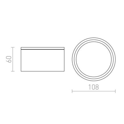 RED - Design Rendl - R10428 - Vonkajšie stropné svietidlo MERIDO 1xGX53/11W/230V IP44 biela