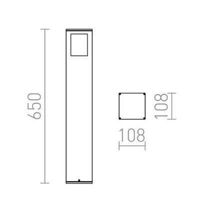 RED - Design Rendl - R10433 - Vonkajšia lampa PONDER 1xE27/18W/230V IP44 čierna