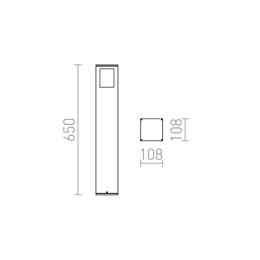 RED - Design Rendl - R10433 - Vonkajšia lampa PONDER 1xE27/18W/230V IP44 čierna