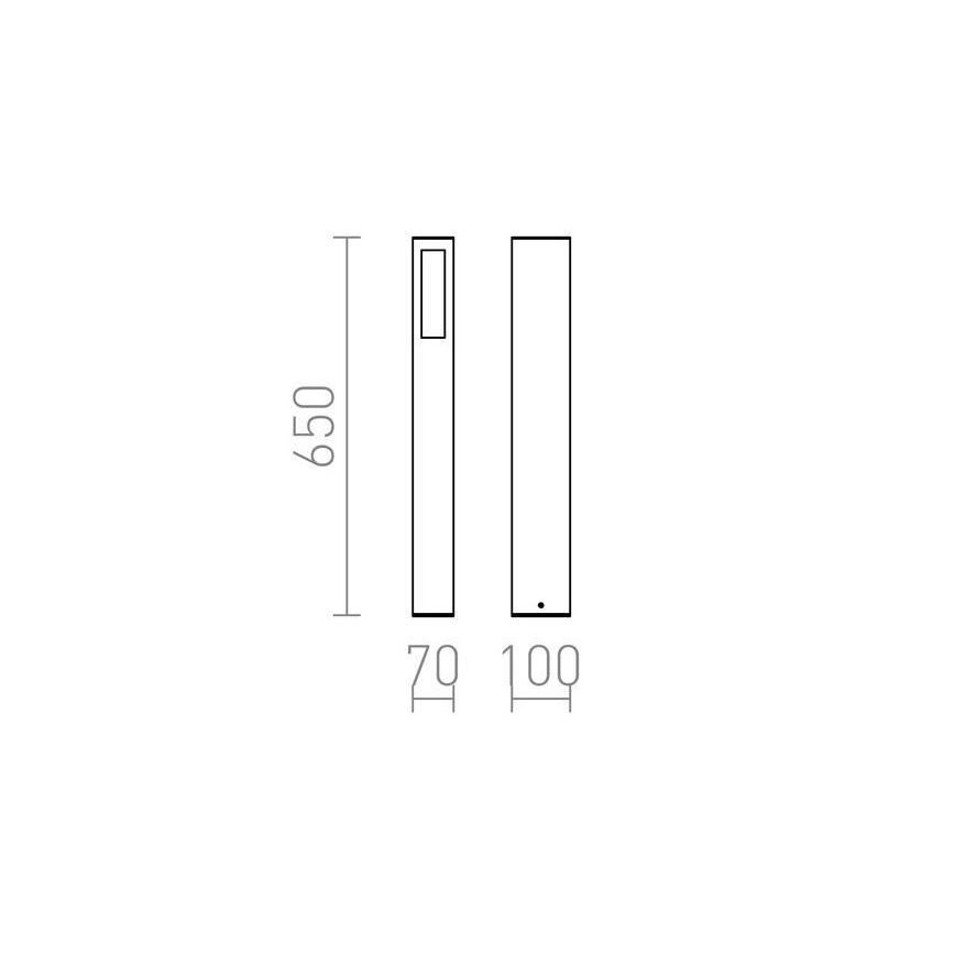 RED - Design Rendl - R10441 - Vonkajšia lampa TREEZA 1xE27/26W/230V IP54
