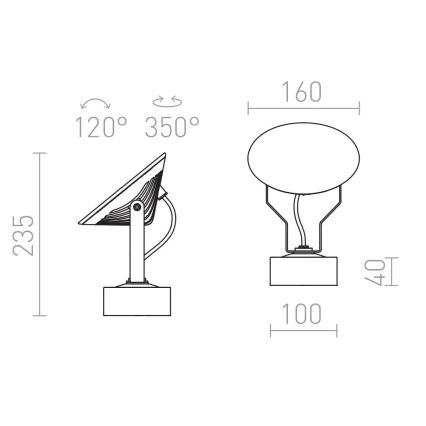 RED - Design Rendl - R11753- LED Vonkajšie nástenné svietidlo FOX LED/9W/230V IP65