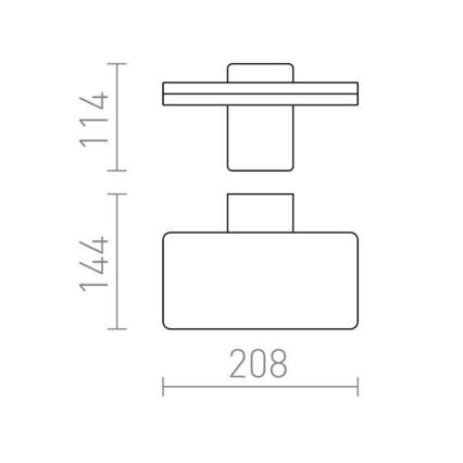 RED - Design Rendl-R11947- LED Vonkajšie nástenné svietidlo RINA LED/12W/230V IP65