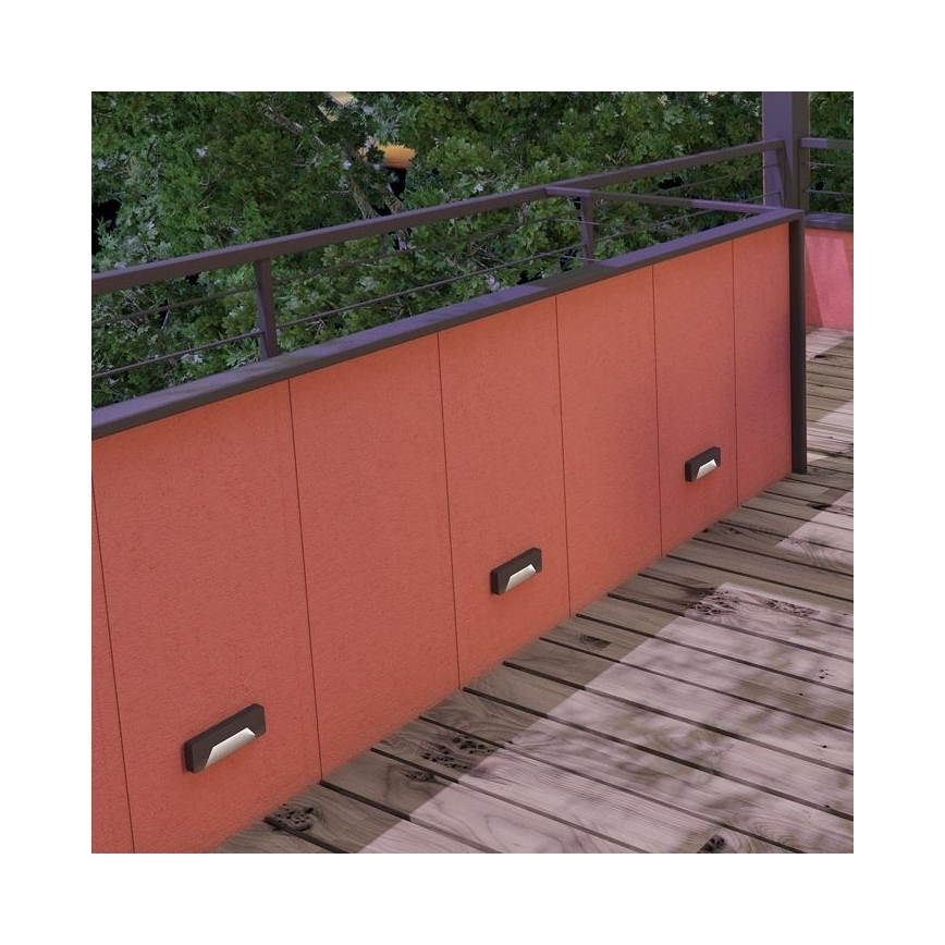 RED - Design Rendl - R11953 - LED Vonkajšie nástenné svietidlo RENO LED/3W/230V IP65