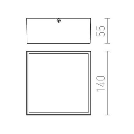 RED - Design Rendl- R11967 - LED Vonkajšie stropné svietidlo BONO LED/4W/230V IP54