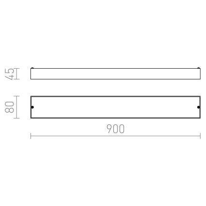 RED - Design Rendl - R11996 - LED Kúpeľňové nástenné svietidlo MARINA LED/14W/230V IP44