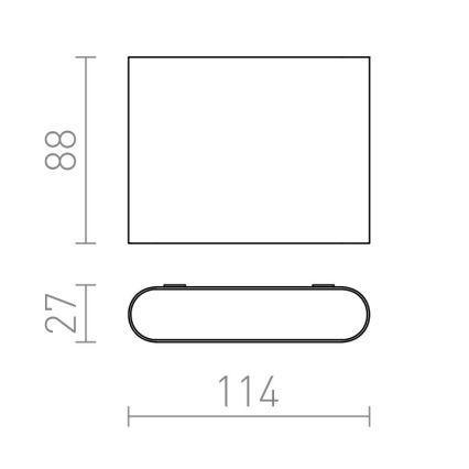 RED - Design Rendl - R12012 - LED Vonkajšie nástenné svietidlo CHOIX 2xLED/3W/230V IP54