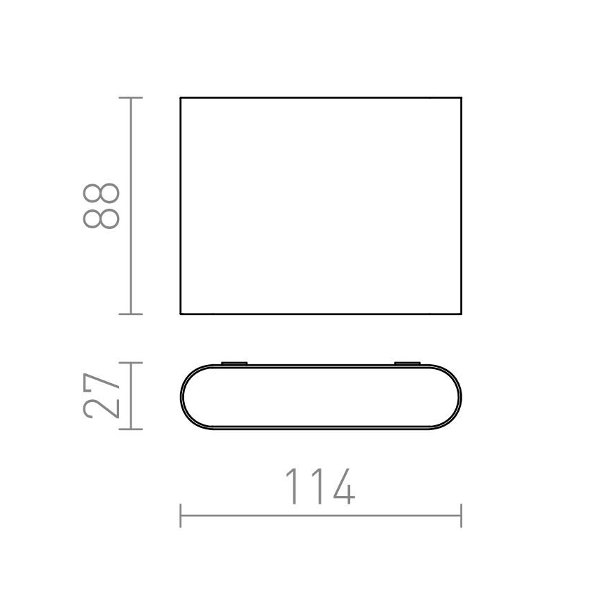 RED - Design Rendl - R12012 - LED Vonkajšie nástenné svietidlo CHOIX 2xLED/3W/230V IP54