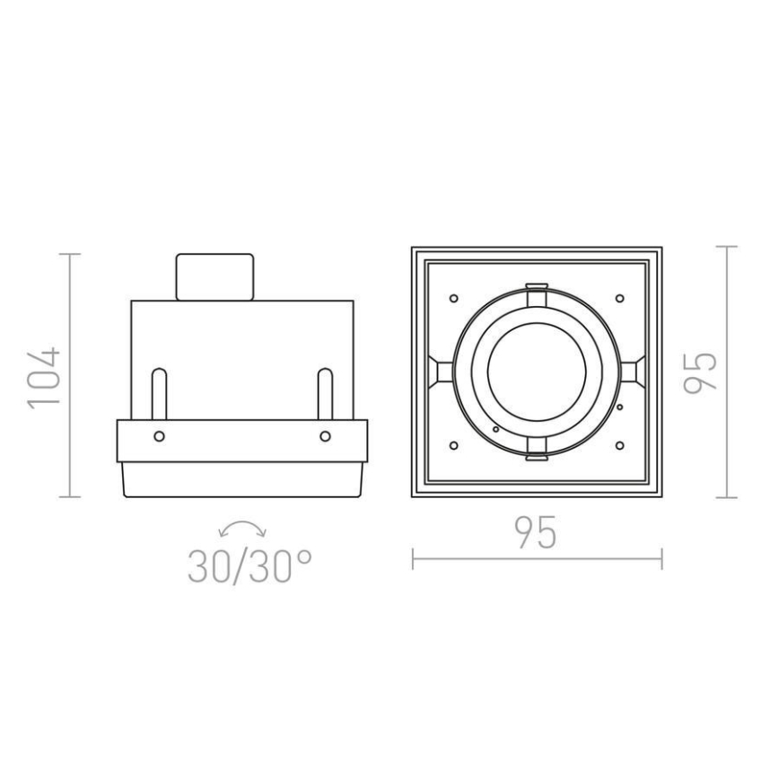 RED - Design Rendl - R12052 - Podhľadové svietidlo ELECTRA 1xGU10/50W/230V