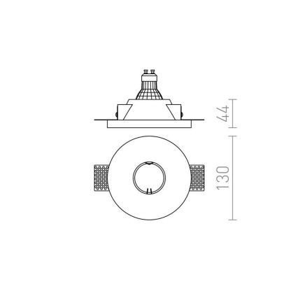 RED - Design Rendl - R12357 - Podhľadové svietidlo DAG 1xGU10/35W/230V