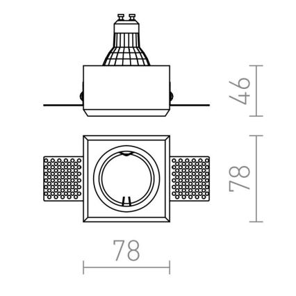 RED - Design Rendl - R12361 - Podhľadové svietidlo QUO 1xGU10/35W/230V