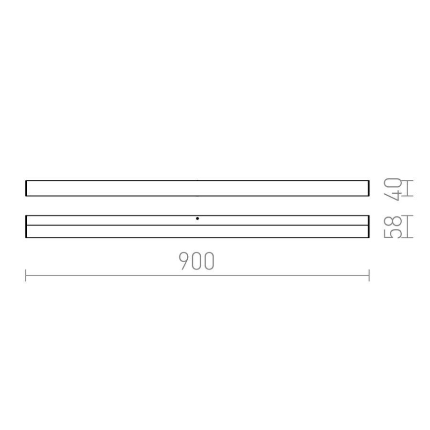 RED - Design Rendl - R12404 - LED Kúpeľňové nástenné svietidlo LEVIA LED/18W/230V IP44