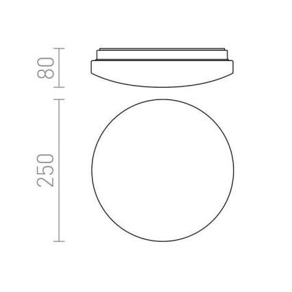 RED - Design Rendl - R12431 - LED Stropné svietidlo SEMPRE LED/10W/230V