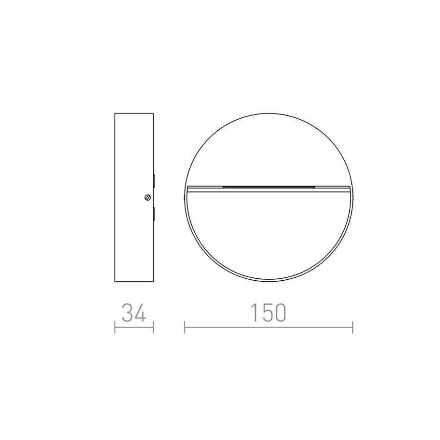 RED - Design Rendl - R12539 - LED Vonkajšie nástenné svietidlo AQILA LED/6W/230V IP54
