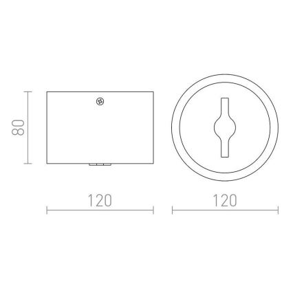 RED-Design Rendl-R12633-LED Stmievateľné bodové svietidlo KELLY LED/15W/230V biela