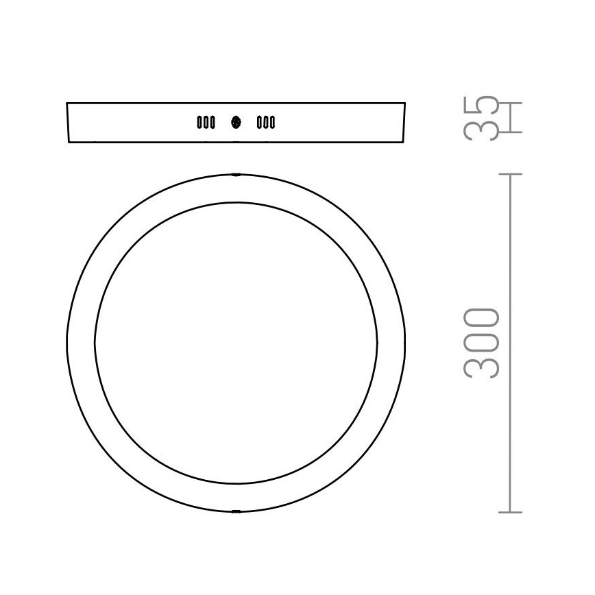 RED - Design Rendl - R12973 - LED Stropné svietidlo SOCORRO LED/24W/230V