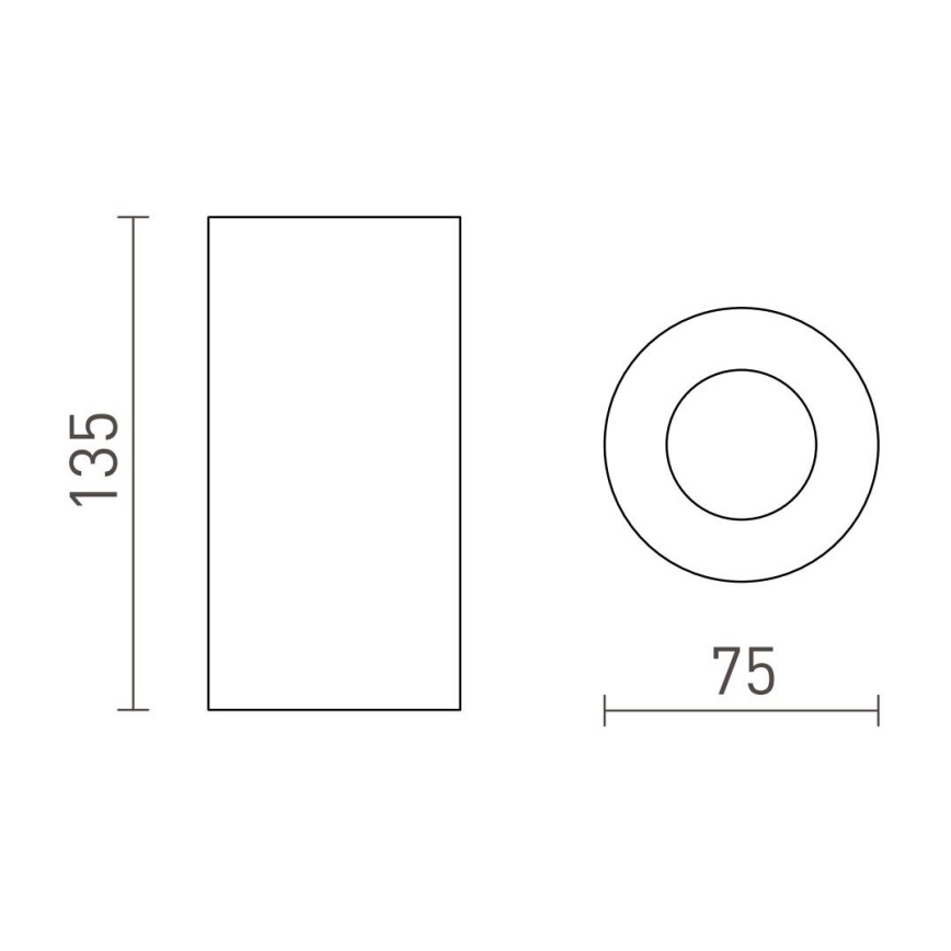 RED - Design Rendl - R13471 - Bodové svietidlo CANTO 1xGU10/8W/230V