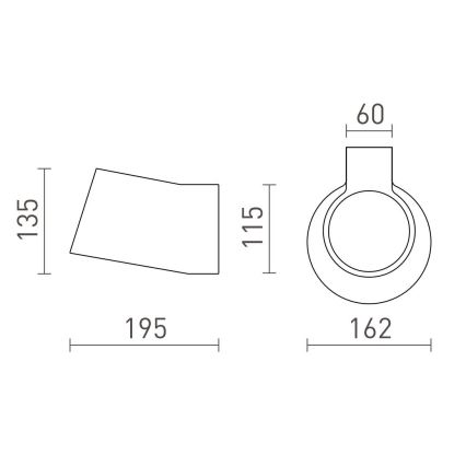 RED - Design Rendl - R13520 - Nástenné svietidlo BENITA 1xE14/25W/230V