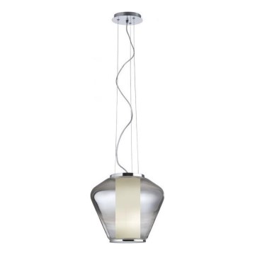 Redo 01-1140 - Luster na lanku FUSION 1xE27/42W/230V pr. 38 cm šedá