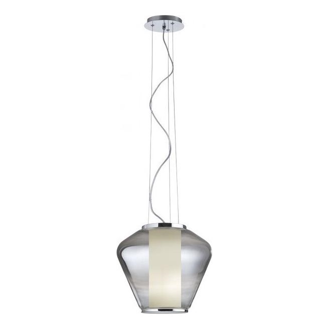 Redo 01-1140 - Luster na lanku FUSION 1xE27/42W/230V pr. 38 cm šedá