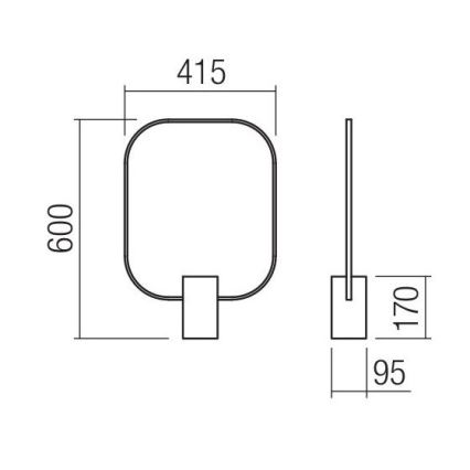 Redo 01-1227 - LED stmievateľná stolová lampa DOM LED/21W/230V čierna