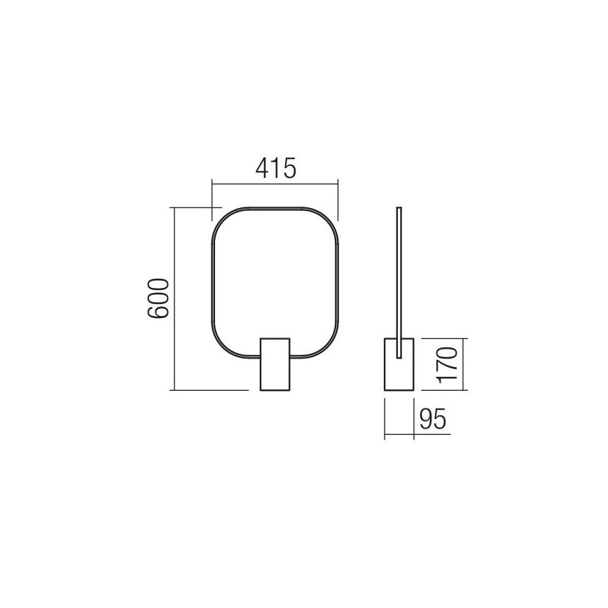Redo 01-1227 - LED stmievateľná stolová lampa DOM LED/21W/230V čierna