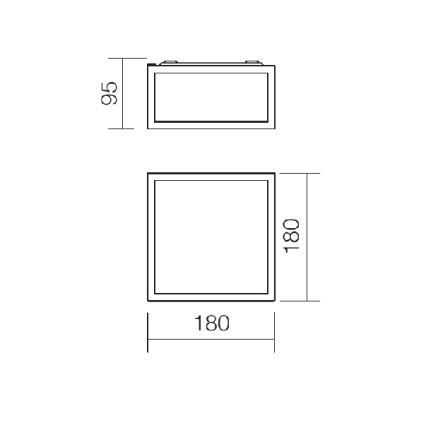 Redo 01-1236 - LED kúpeľňové stropné svietidlo EGO LED/12W/230V IP44 lesklý chróm