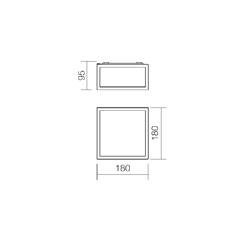 Redo 01-1236 - LED kúpeľňové stropné svietidlo EGO LED/12W/230V IP44 lesklý chróm