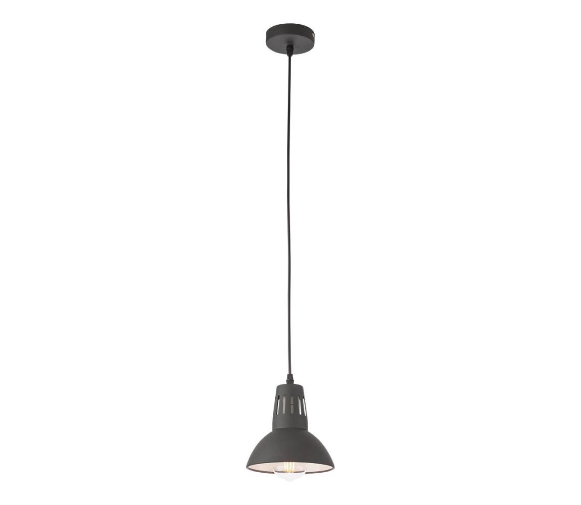Redo 01-1279 - Luster na lanku PEEP 1xE27/42W/230V pr. 16,5 cm čierna 01-1279