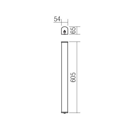 Redo 01-1392 - LED Kúpeľňové nástenné svietidlo MARKER LED/10W/230V IP44