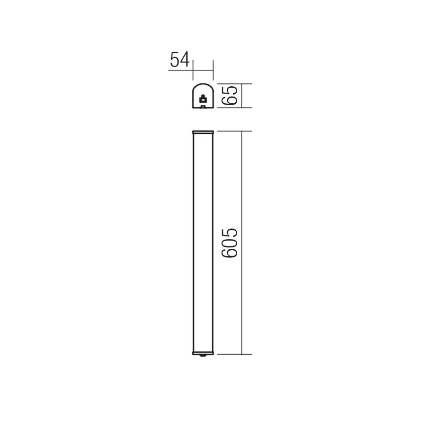 Redo 01-1392 - LED Kúpeľňové nástenné svietidlo MARKER LED/10W/230V IP44