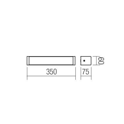 Redo 01-1423 - LED Kúpeľňové nástenné svietidlo LEDO LED/8W/230V IP44