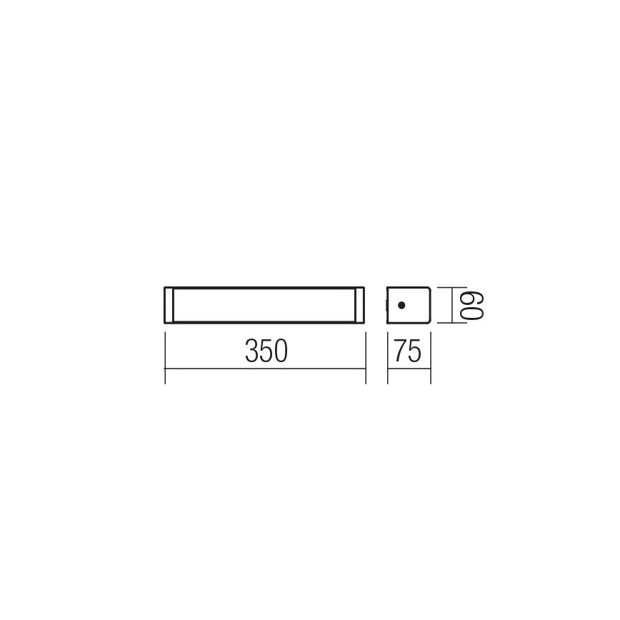 Redo 01-1423 - LED Kúpeľňové nástenné svietidlo LEDO LED/8W/230V IP44