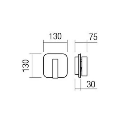 Redo 01-1491 - LED nástenné svietidlo QUDA LED/6W/230V + LED/3W CRI 90 biela
