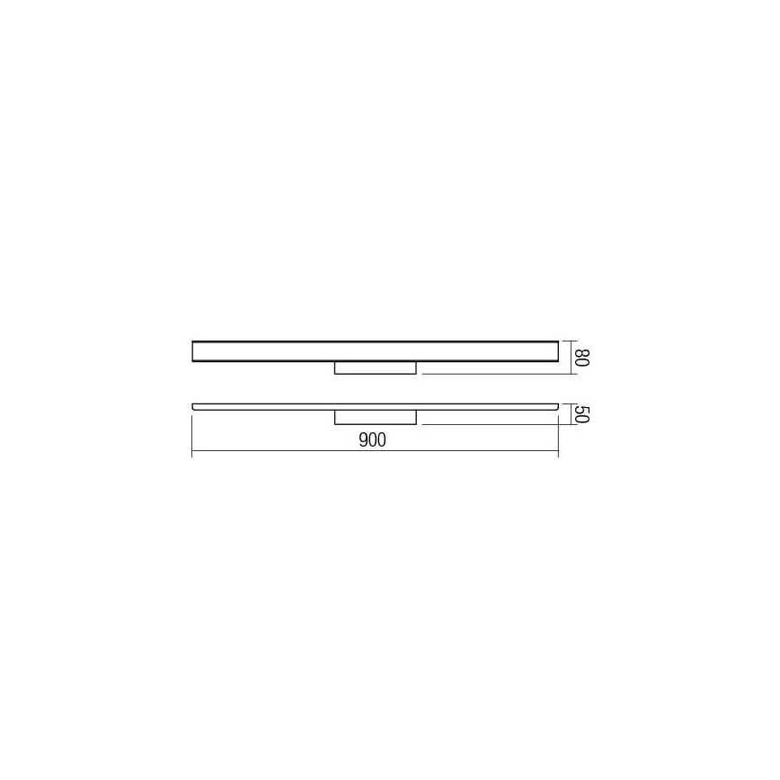 Redo 01-1527 - LED Kúpeľňové osvetlenie zrkadla DAO 1xLED/36W/230V IP44