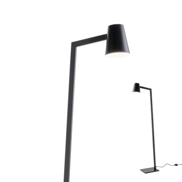 Redo 01-1557 - Stojacia lampa MINGO 1xE27/42W/230V čierna