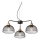 Redo 01-1573 - Luster na lane TAMIS 3xE27/42W/230V pr. 59 cm čierna