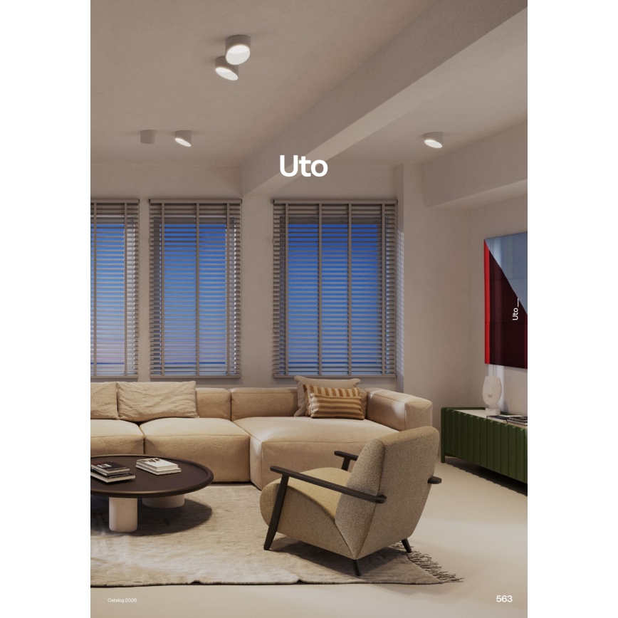 Redo 01-1625 - LED Bodové svietidlo UTO LED/6W/230V pr. 9 cm biela