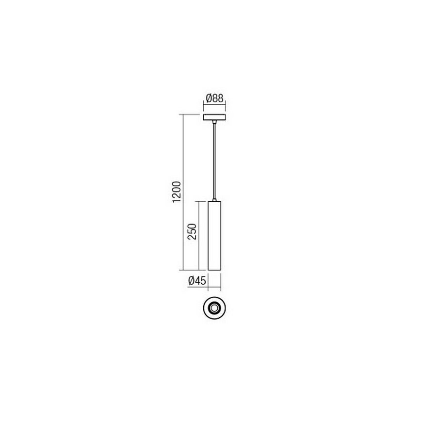 Redo 01-1660 - Luster na lanku GOSSIP 1xE27/42W/230V