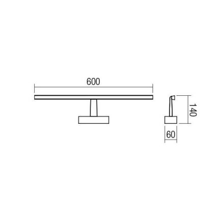 Redo 01-1674 - LED Kúpeľňové osvetlenie zrkadla NEPTUNE LED/12W/230V IP44