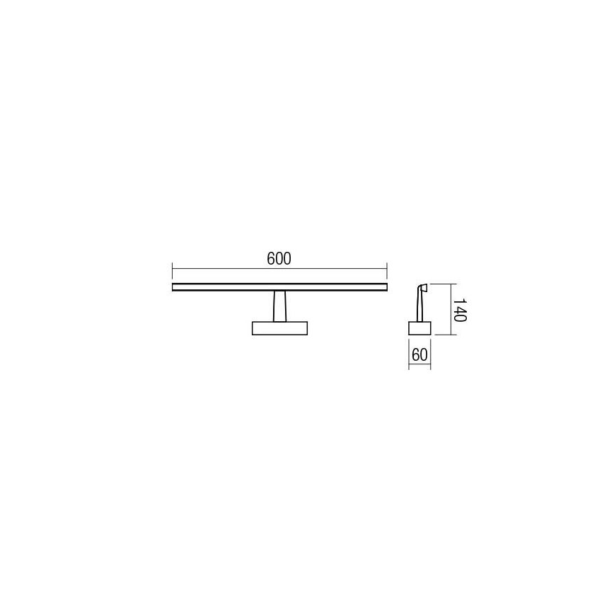 Redo 01-1674 - LED Kúpeľňové osvetlenie zrkadla NEPTUNE LED/12W/230V IP44