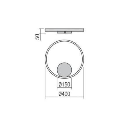 Redo 01-1699 - LED Nástenné svietidlo ORBIT LED/28W/230V