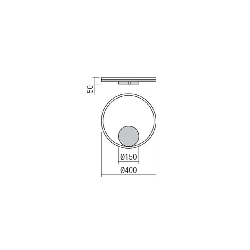 Redo 01-1699 - LED Nástenné svietidlo ORBIT LED/28W/230V