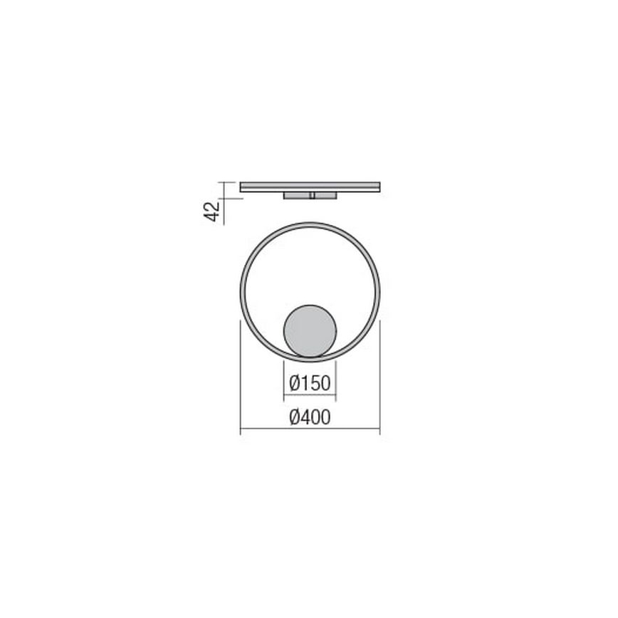 Redo 01-1701 - LED Nástenné svietidlo ORBIT LED/28W/230V