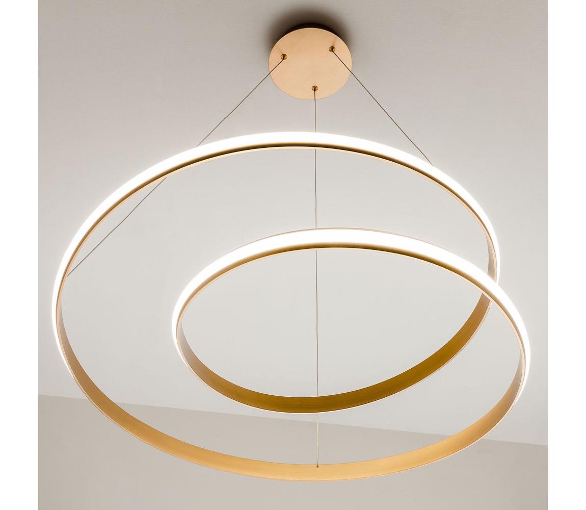 Redo Redo 01-1794 - LED Stmievateľný luster na lanku TORSION LED/29W/230V bronz