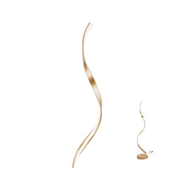 Redo 01-1798 - LED Stmievateľná stojacia lampa TORSION LED/24W/230V bronzová